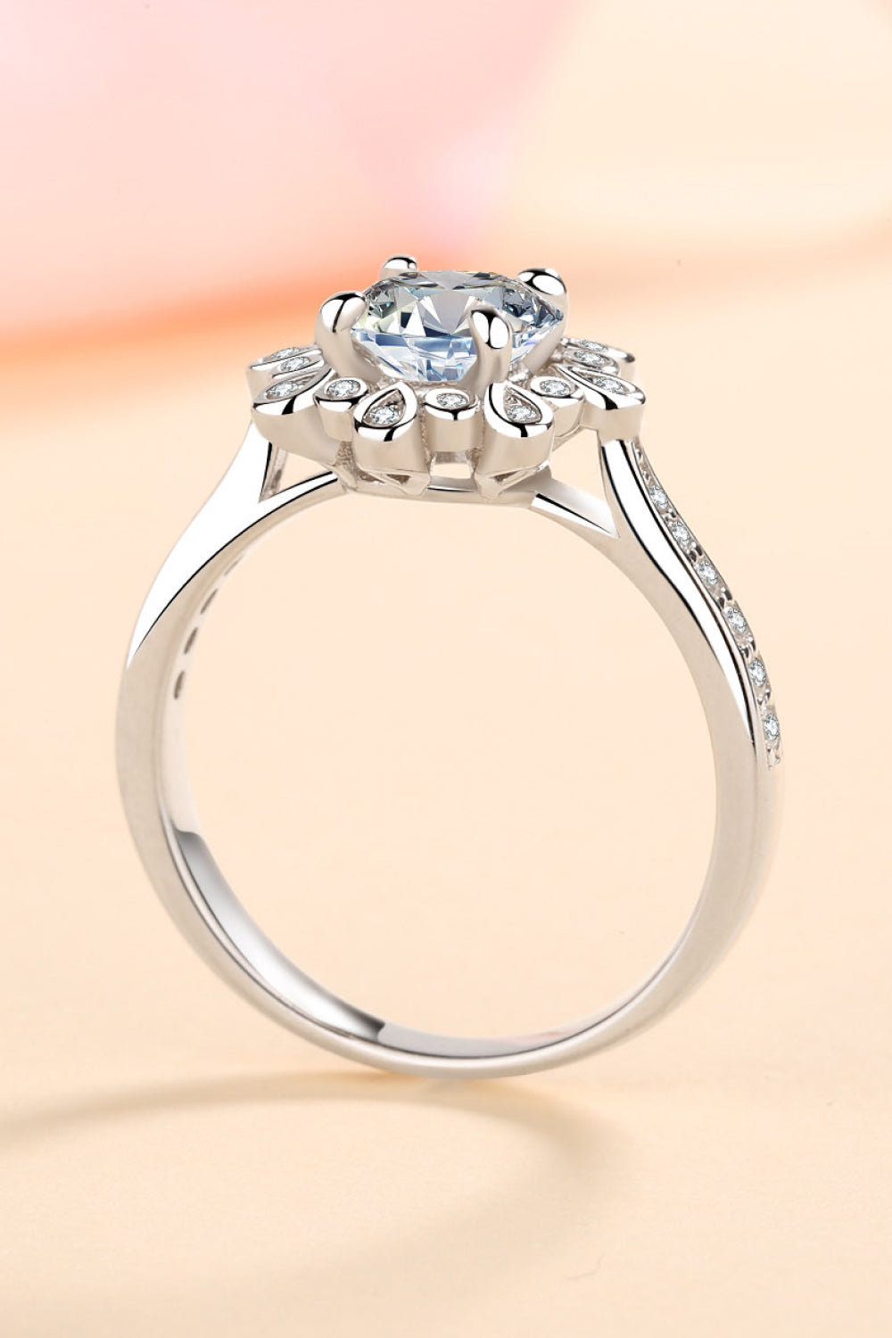 Can't Stop Your Shine 925 Sterling Silver Moissanite Ring-Teresa&#39;s Fashionista LLC