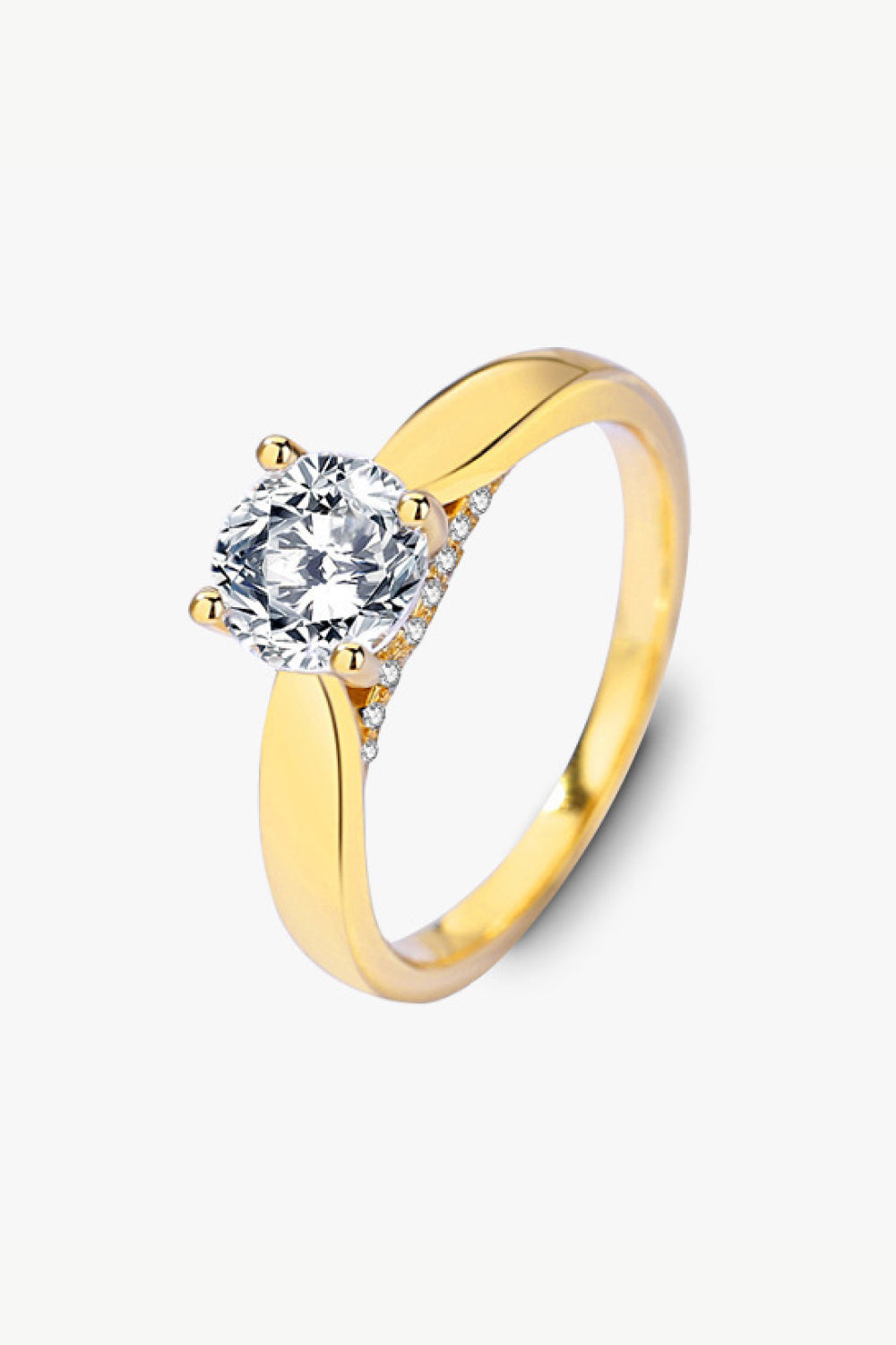 Classic 925 Sterling Silver Moissanite Ring-Teresa&#39;s Fashionista LLC