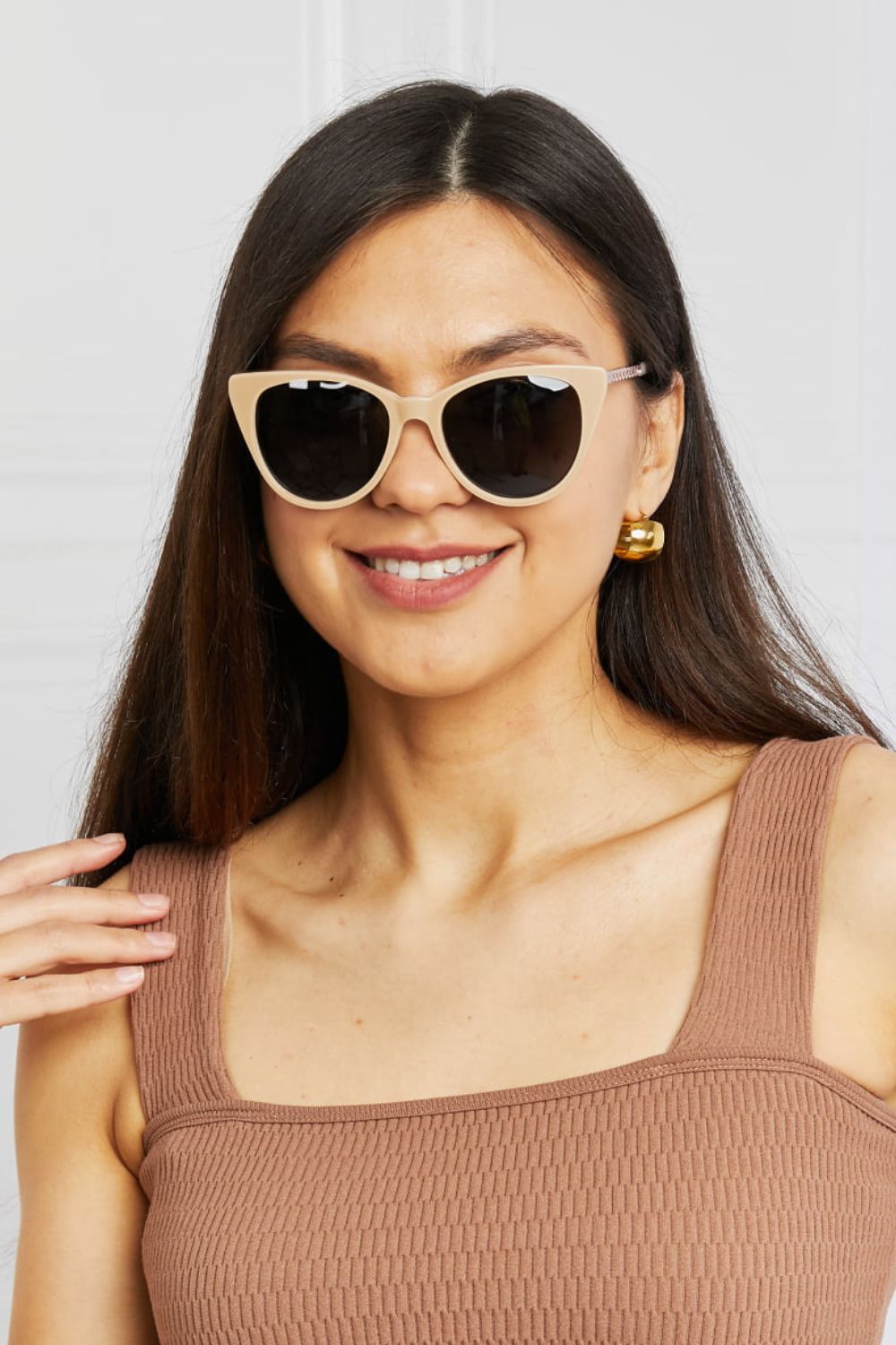 Cat-Eye Acetate Frame Sunglasses-Teresa&#39;s Fashionista LLC