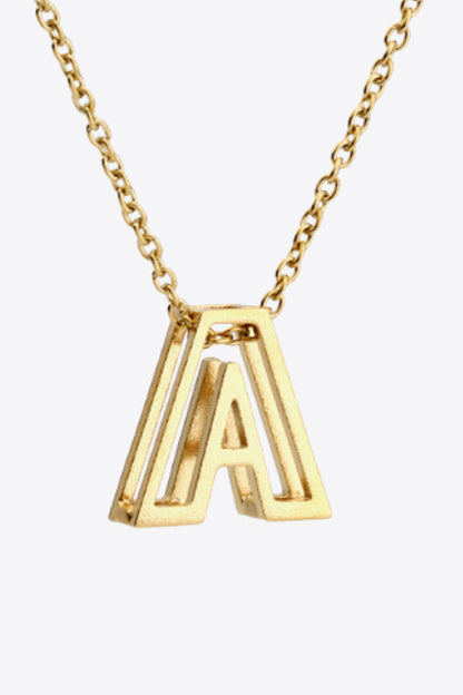 A to J Letter Pendant Nekclace-Teresa&#39;s Fashionista LLC