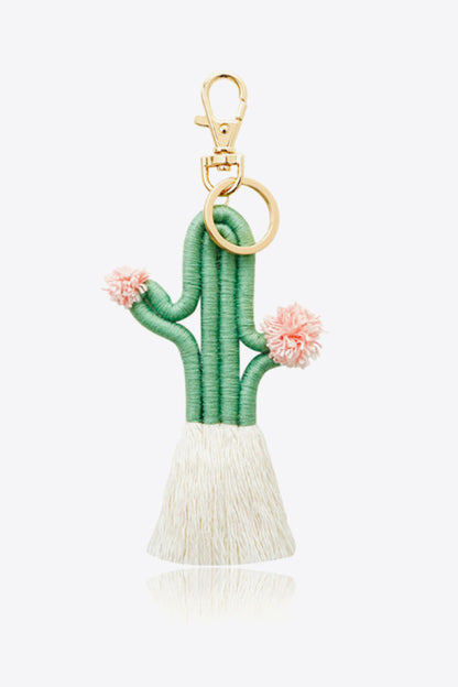 Cactus Keychain with Fringe-Teresa&#39;s Fashionista LLC