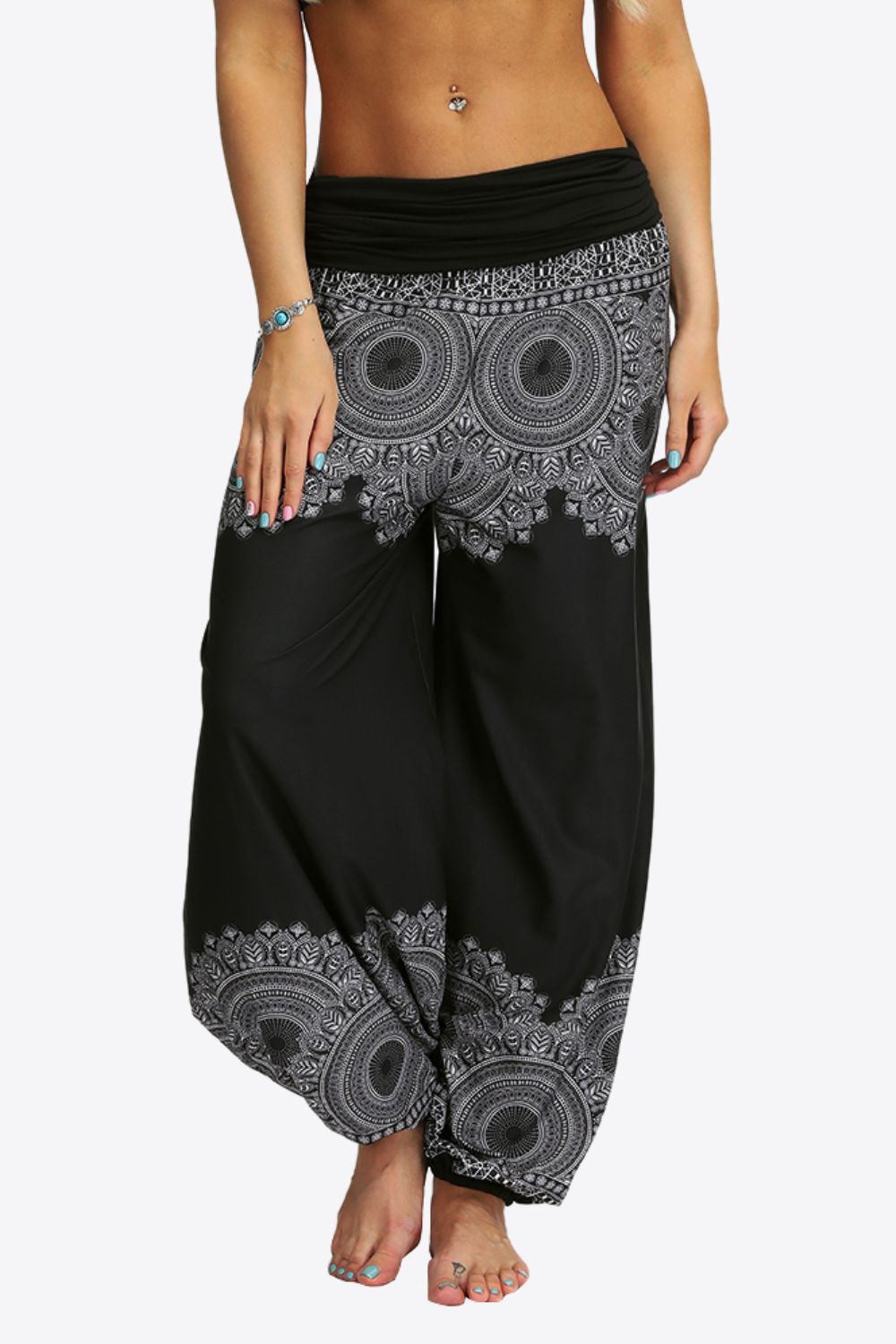 Oversized Printed Wide Leg Long Pants-Teresa&#39;s Fashionista LLC