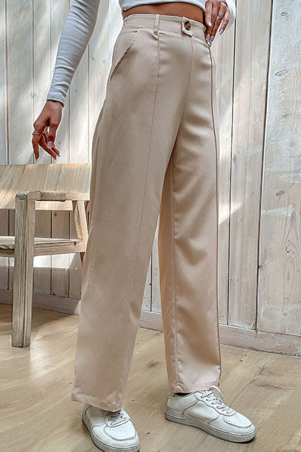 Center Seam Wide Leg Pants-Teresa&#39;s Fashionista LLC