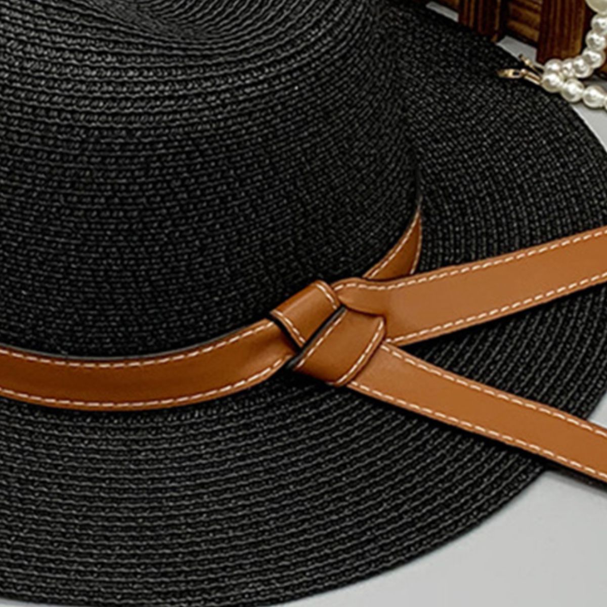 Wide Brim Paper Braided Hat-Teresa&#39;s Fashionista LLC