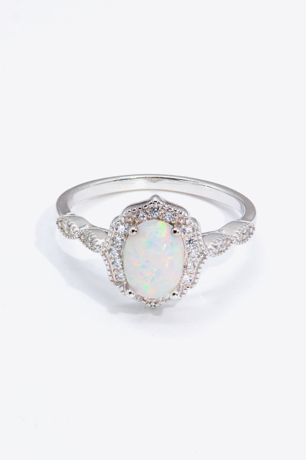 Just For You 925 Sterling Silver Opal Ring-Teresa&#39;s Fashionista LLC