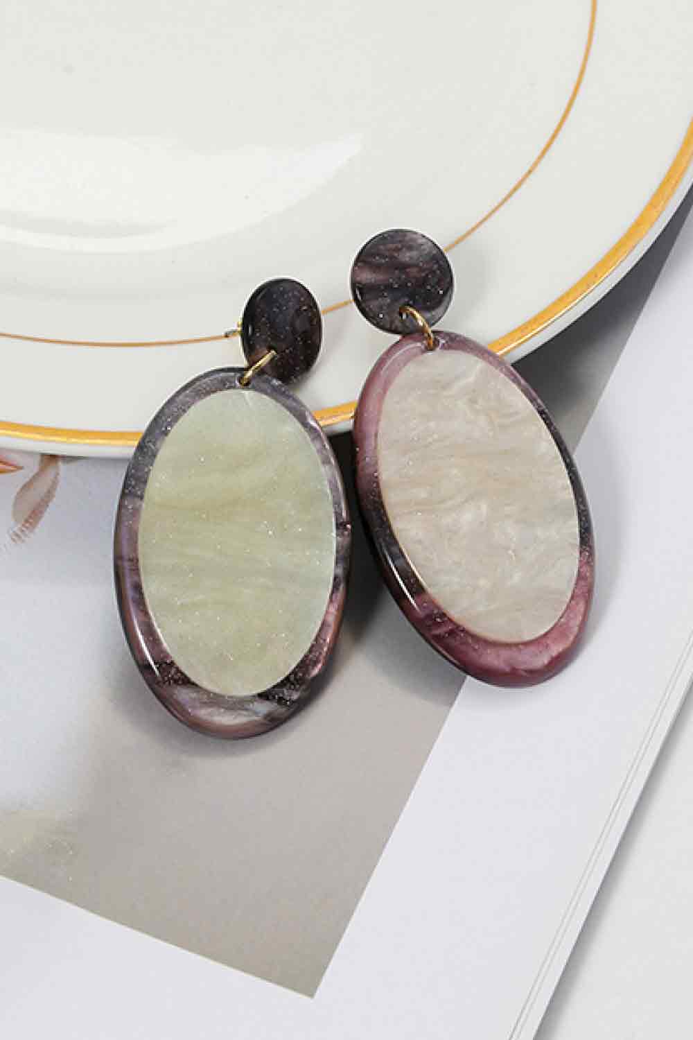 Teardrop Acrylic Earrings-Teresa&#39;s Fashionista LLC