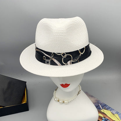 Short Brim Jute Cloth Hat-Teresa&#39;s Fashionista LLC