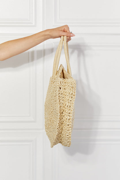 Justin Taylor Beach Date Straw Rattan Handbag in Ivory-Teresa&#39;s Fashionista LLC