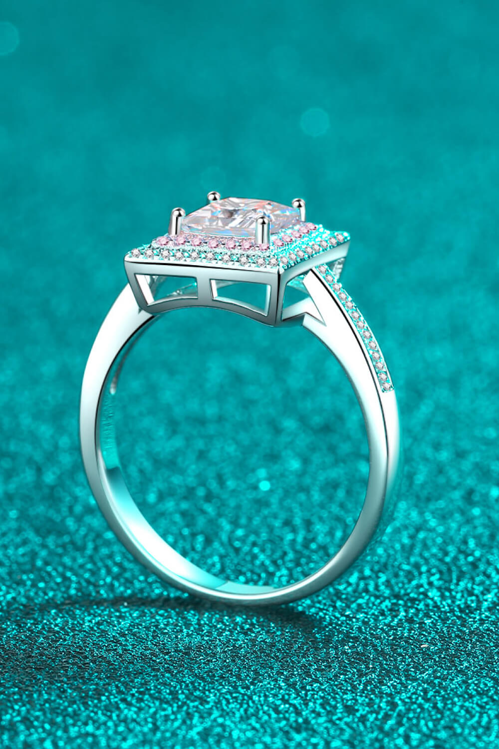 Stay Elegant 1 Carat Moissanite Ring-Teresa&#39;s Fashionista LLC