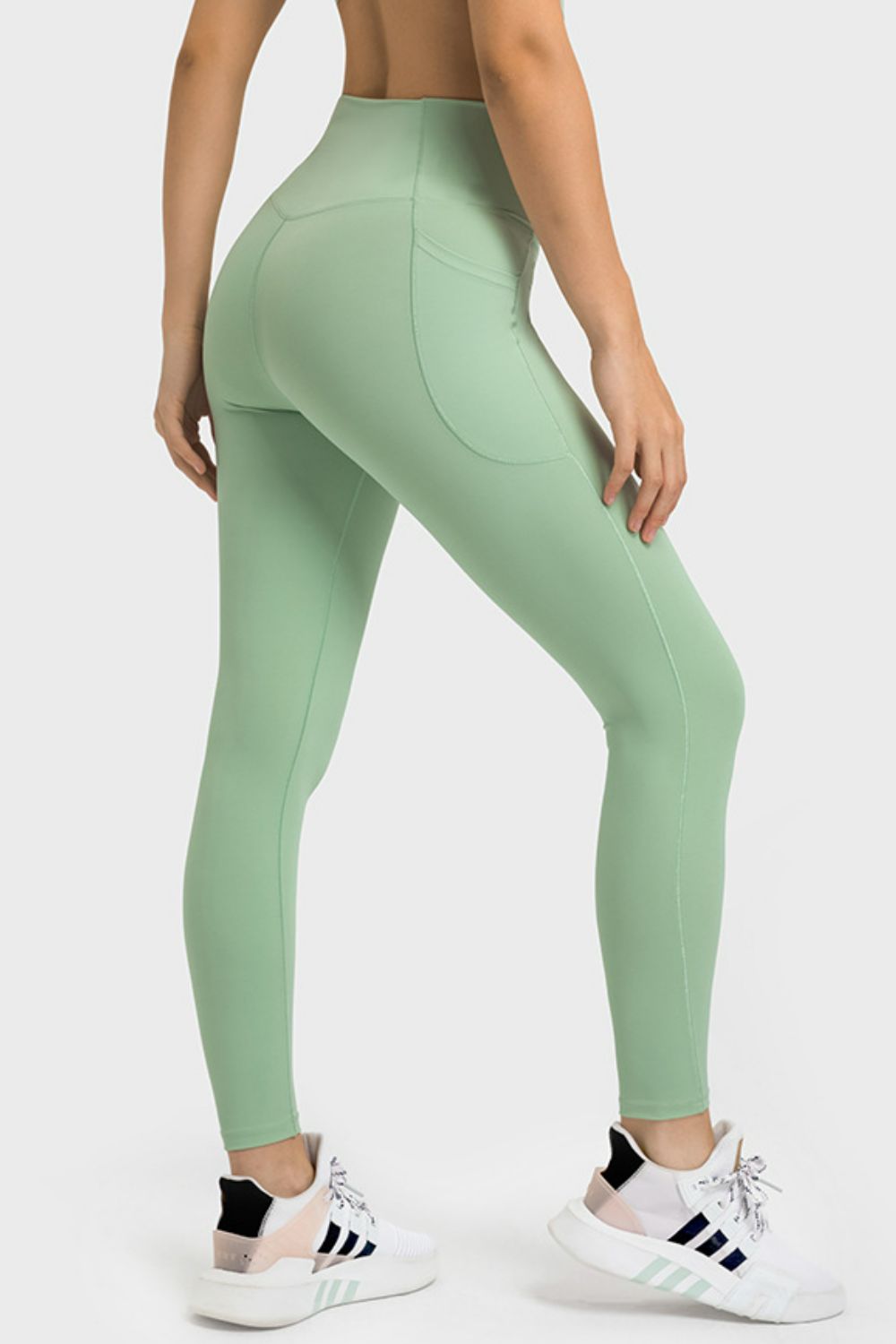 V-Waist Yoga Leggings with Pockets-Teresa&#39;s Fashionista LLC