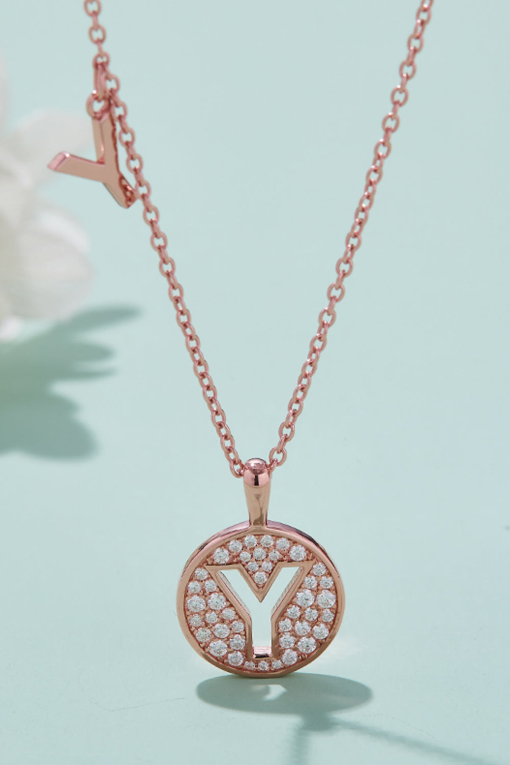 Moissanite U to Z Pendant Necklace-Teresa&#39;s Fashionista LLC