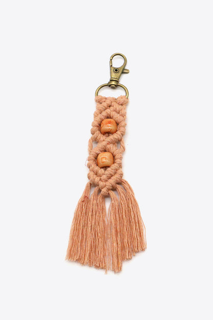 Assorted 4-Pack Handmade Macrame Fringe Keychain-Teresa&#39;s Fashionista LLC