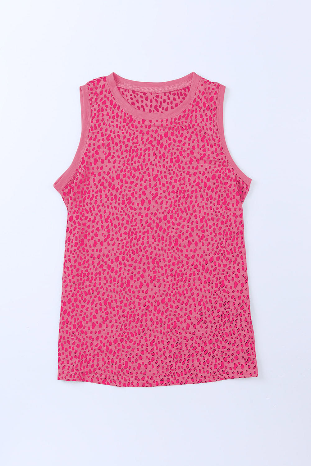 Printed Round Neck Tank-Teresa&#39;s Fashionista LLC