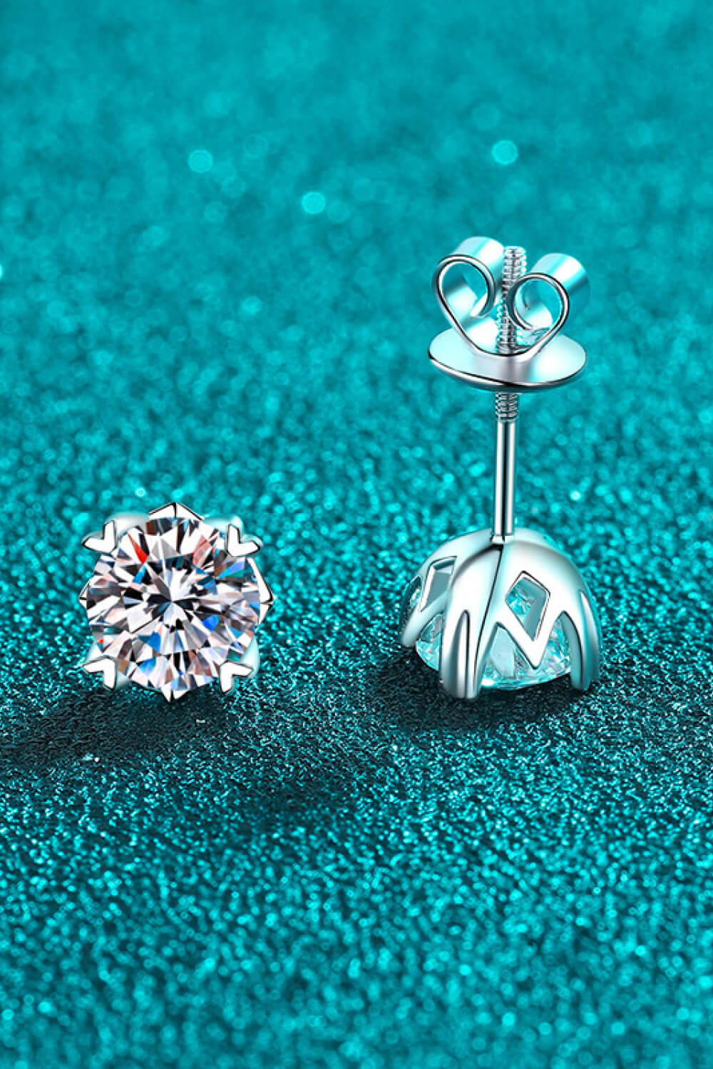 Good Day In My Mind Moissanite Stud Earrings-Teresa&#39;s Fashionista LLC