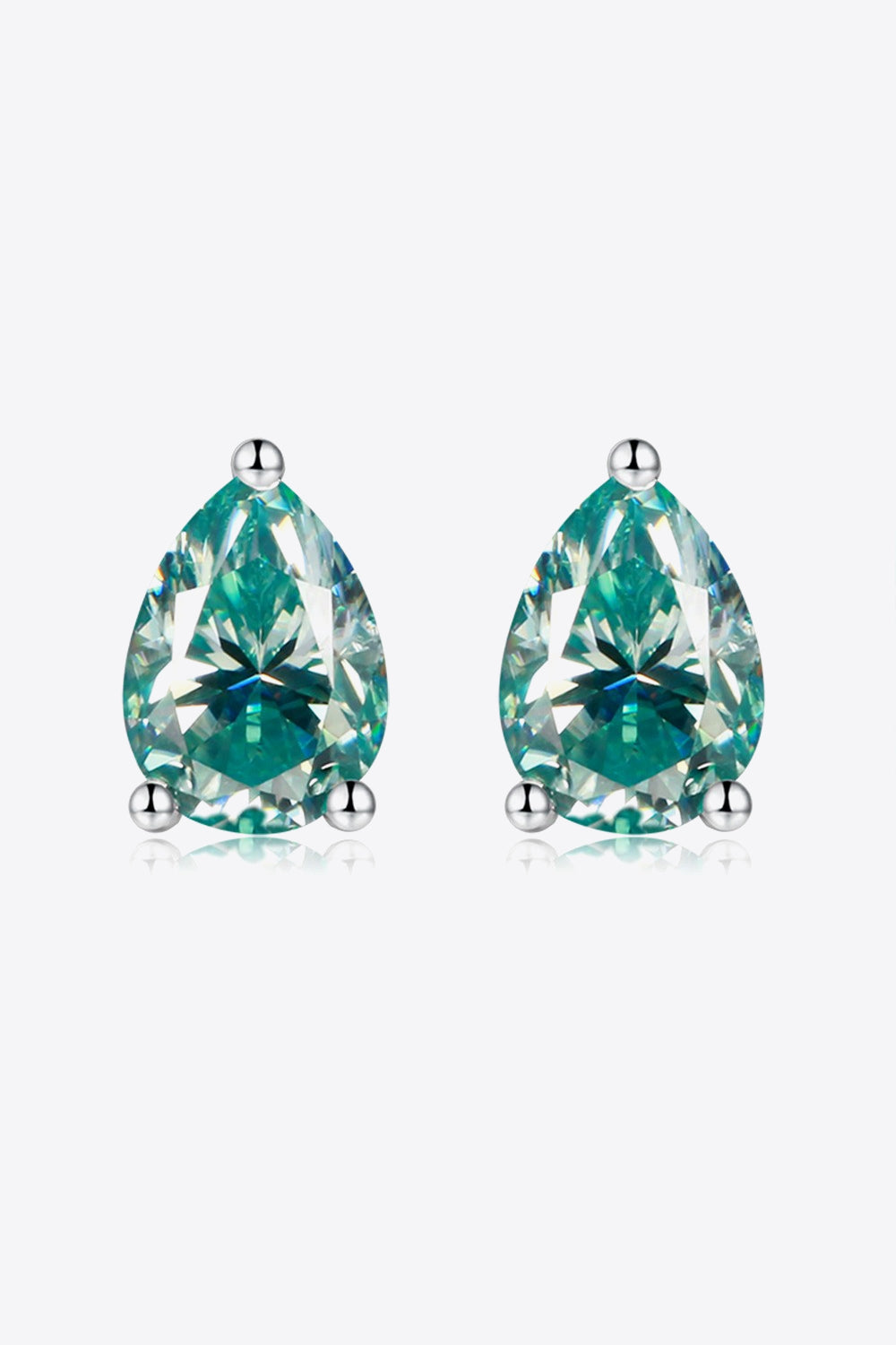 2 Carat Moissanite Teardrop Earrings-Teresa&#39;s Fashionista LLC