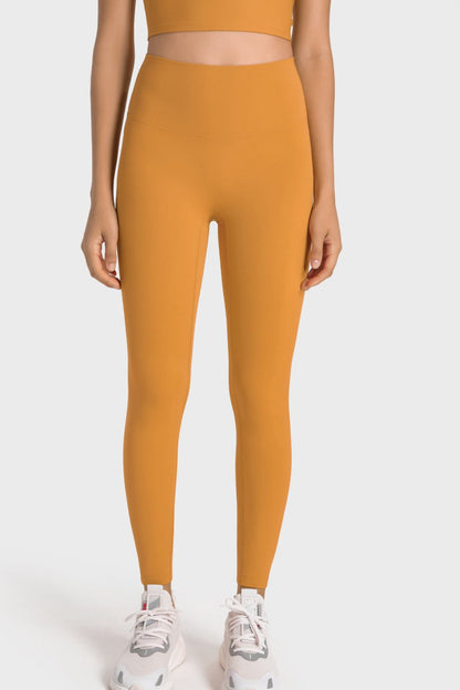 High-Rise Wide Waistband Yoga Leggings-Teresa&#39;s Fashionista LLC