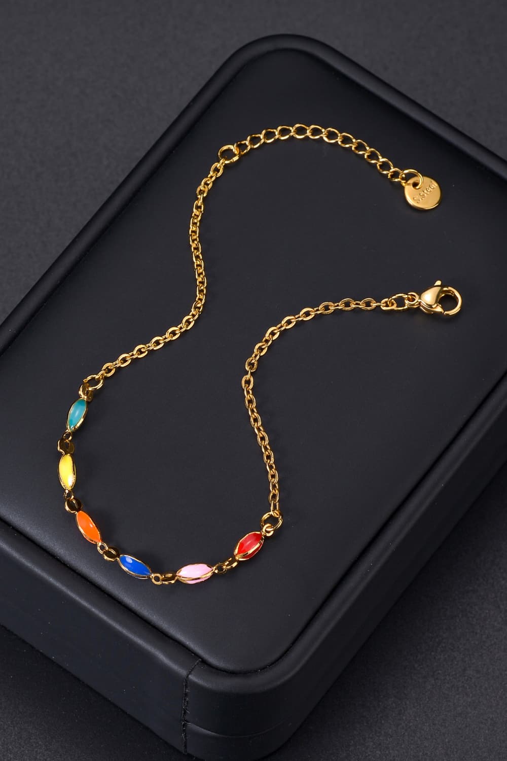 Multicolored Stainless Steel Bracelet-Teresa&#39;s Fashionista LLC