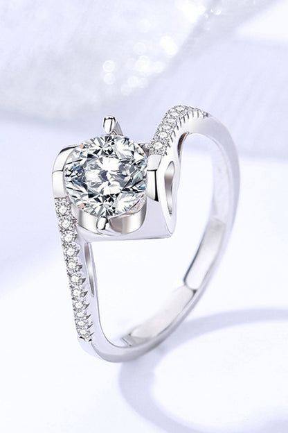 Darling You 925 Sterling Silver Moissanite Ring-Teresa&#39;s Fashionista LLC