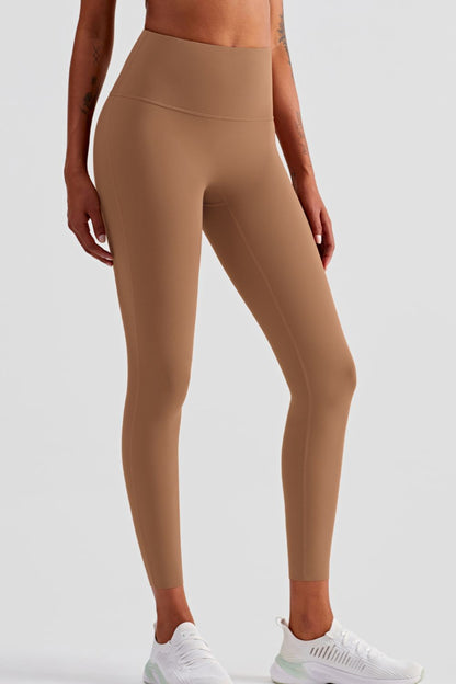 High Waist Seamless Ankle-Length Yoga Leggings-Teresa&#39;s Fashionista LLC