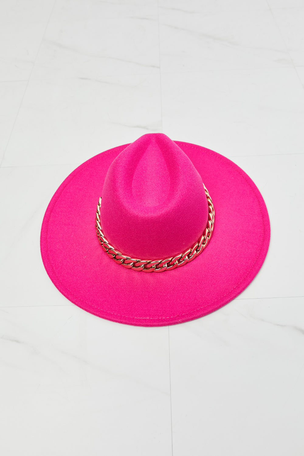 Fame Keep Your Promise Fedora Hat in Pink-Teresa&#39;s Fashionista LLC