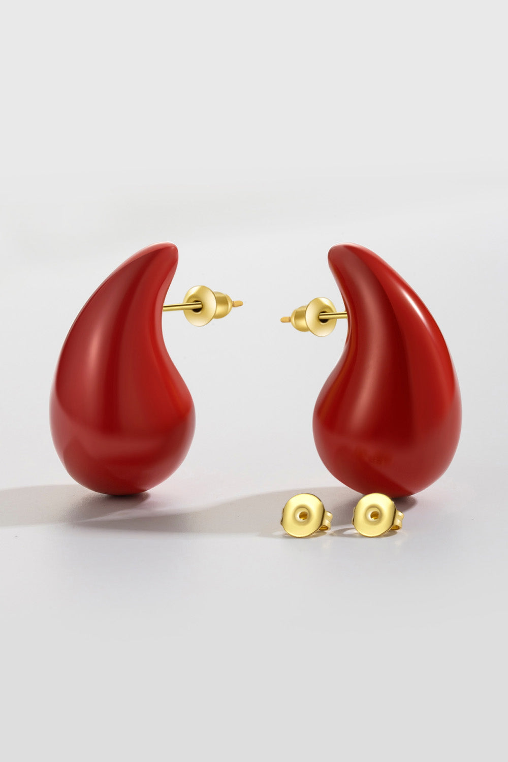 Big Size Water Drop Brass Earrings-Teresa&#39;s Fashionista LLC