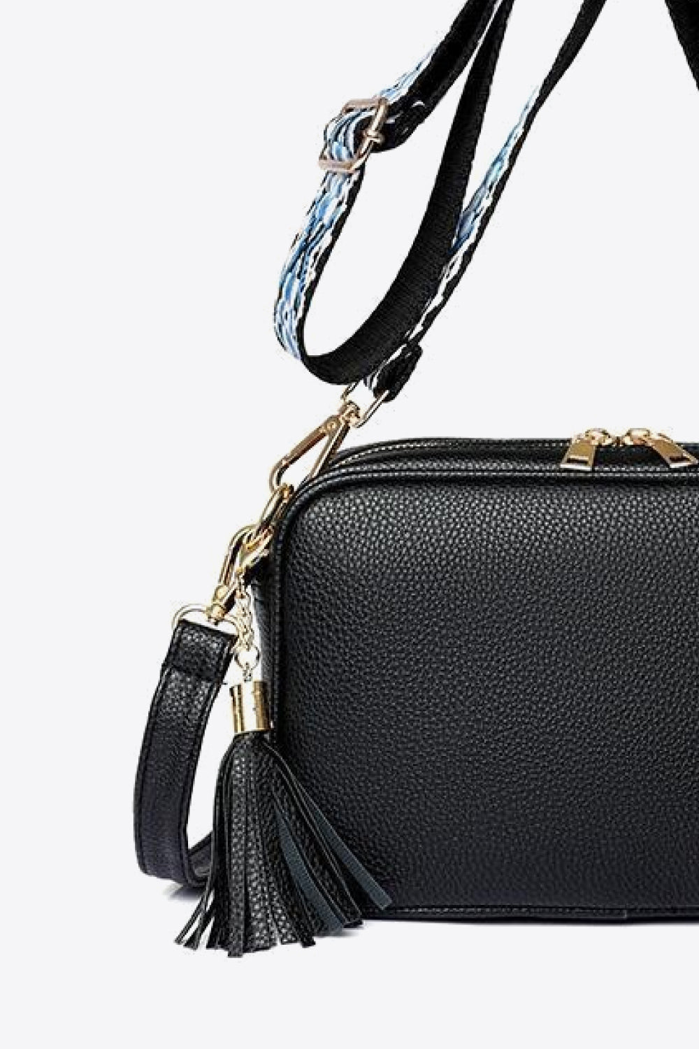 PU Leather Tassel Crossbody Bag-Teresa&#39;s Fashionista LLC