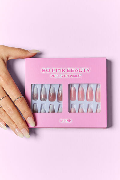 SO PINK BEAUTY Press On Nails 2 Packs-Teresa&#39;s Fashionista LLC