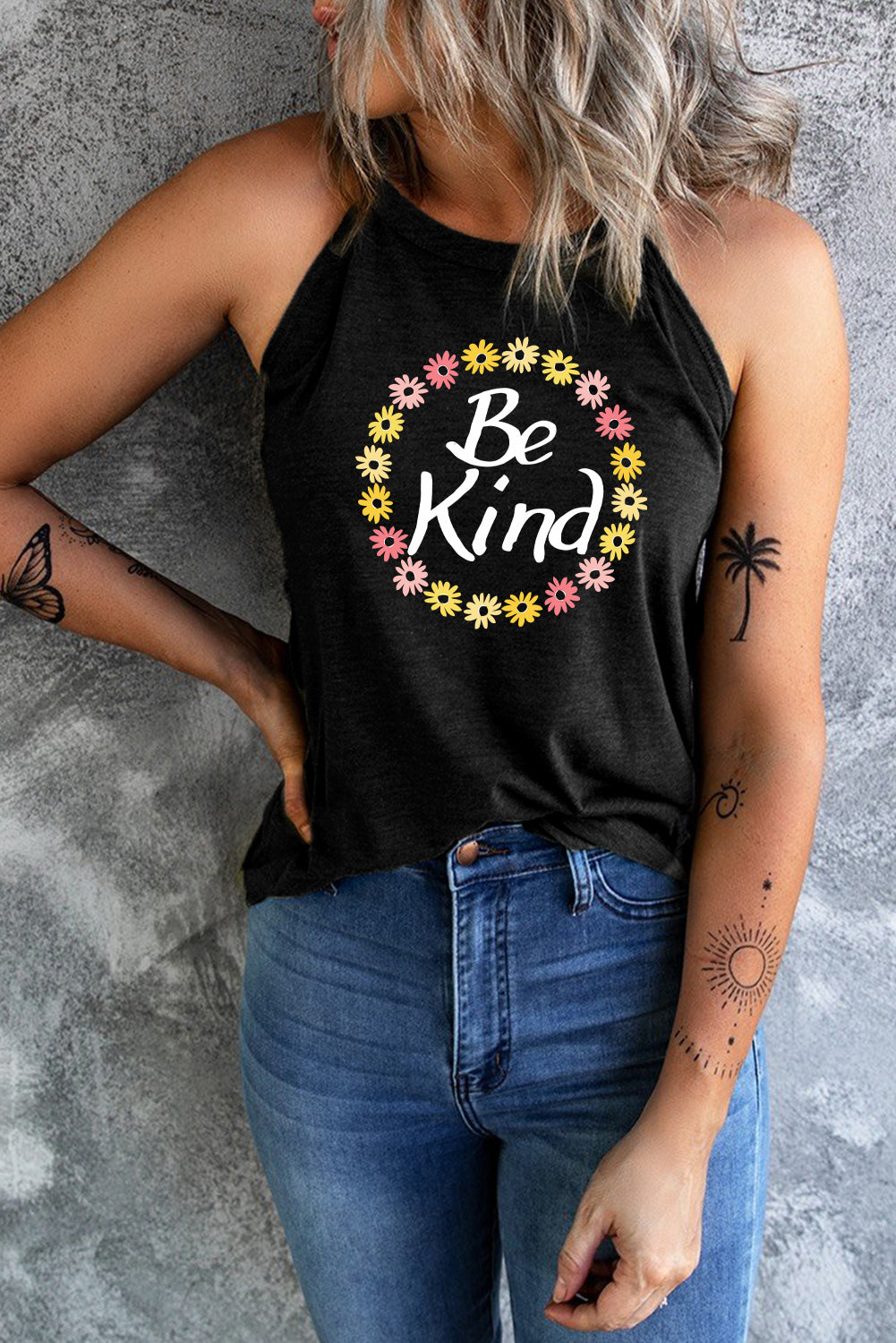 BE KIND Graphic Tank-Teresa&#39;s Fashionista LLC