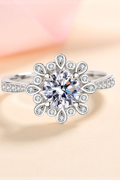 Can't Stop Your Shine 925 Sterling Silver Moissanite Ring-Teresa&#39;s Fashionista LLC