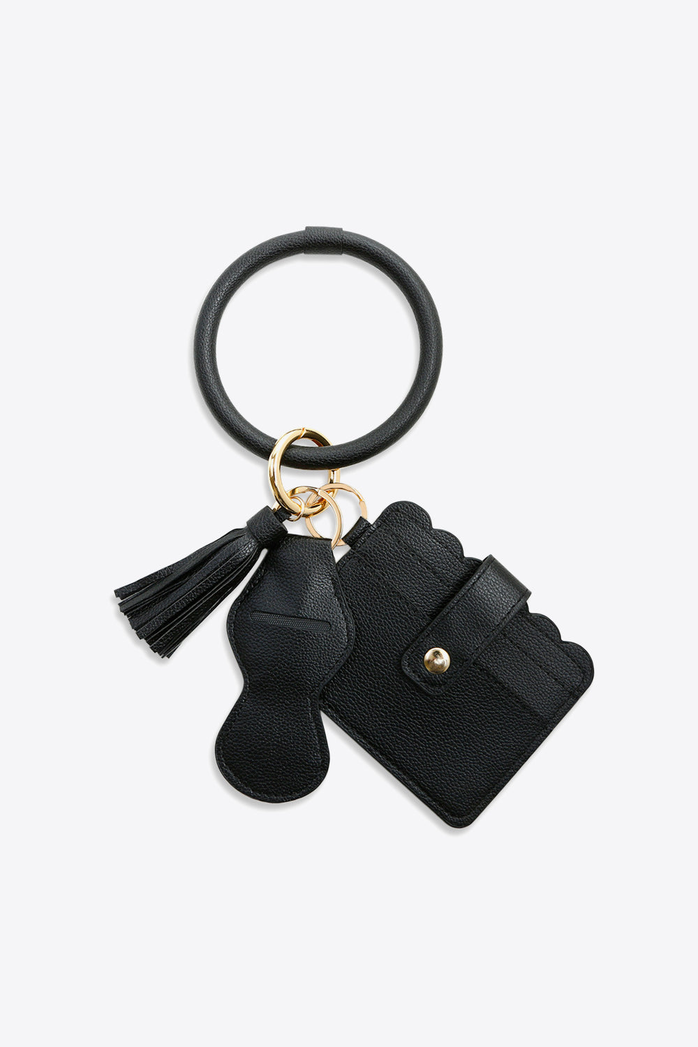 PU Wristlet Keychain with Card Holder-Teresa&#39;s Fashionista LLC