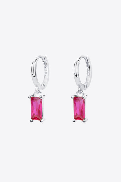 Retro 925 Sterling Silver Cubic Zirconia Drop Earrings-Teresa&#39;s Fashionista LLC