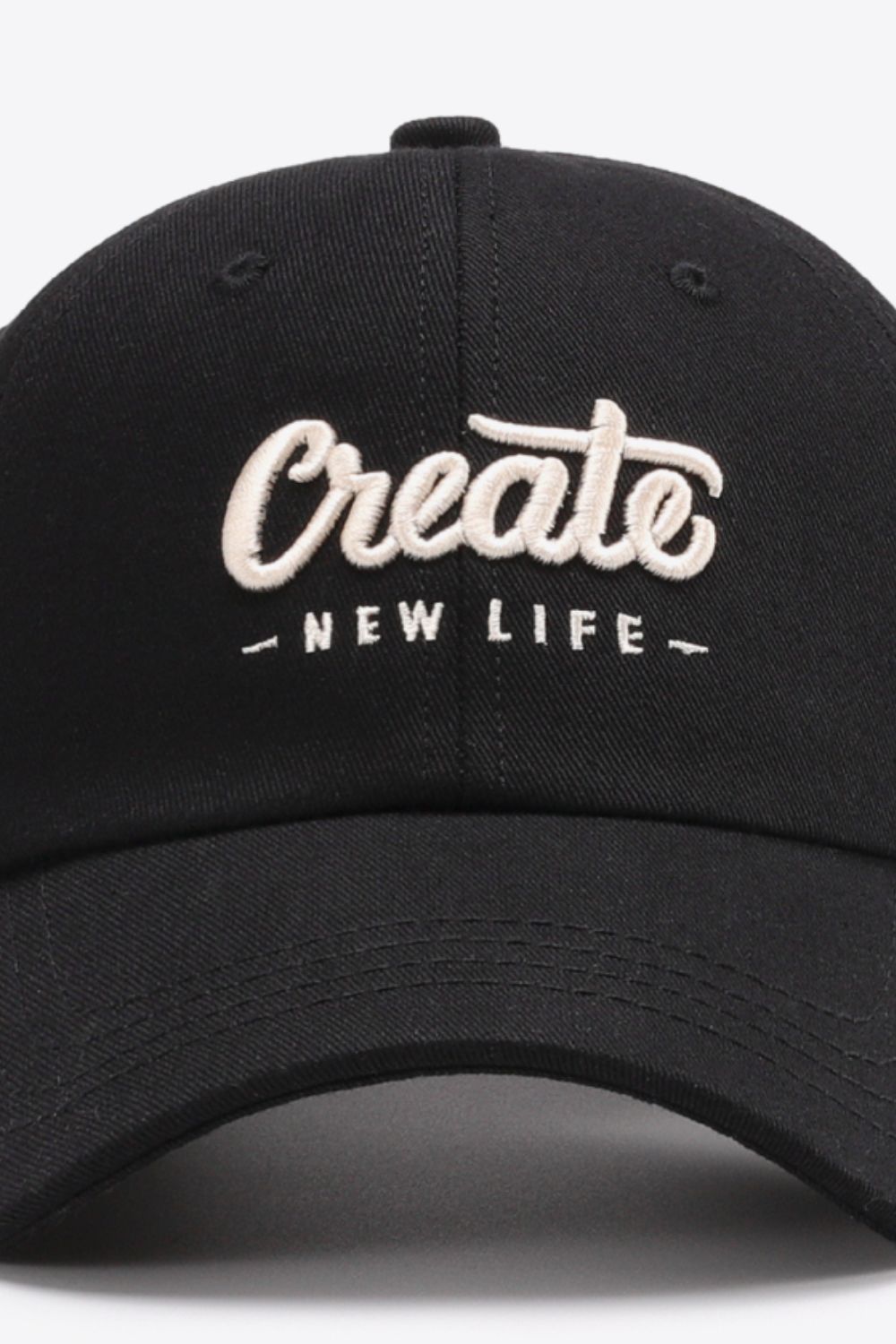 CREATE NEW LIFE Adjustable Cotton Baseball Cap-Teresa&#39;s Fashionista LLC