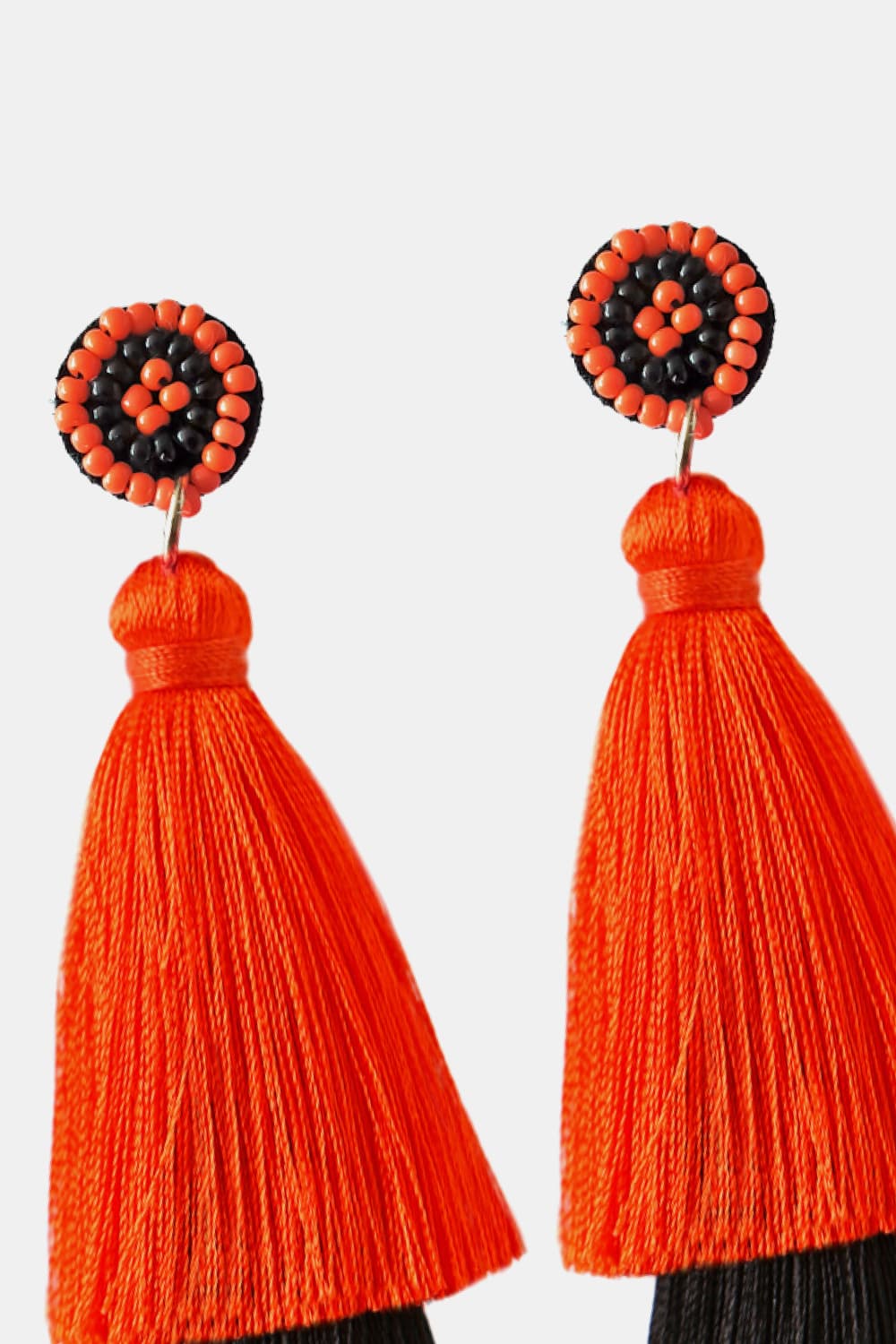 Baeds Detail Triple Layered Tassel Earring-Teresa&#39;s Fashionista LLC