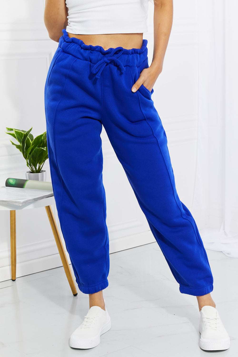 Zenana Full Size Can't Stop Me Paperbag Waist Joggers-Teresa&#39;s Fashionista LLC