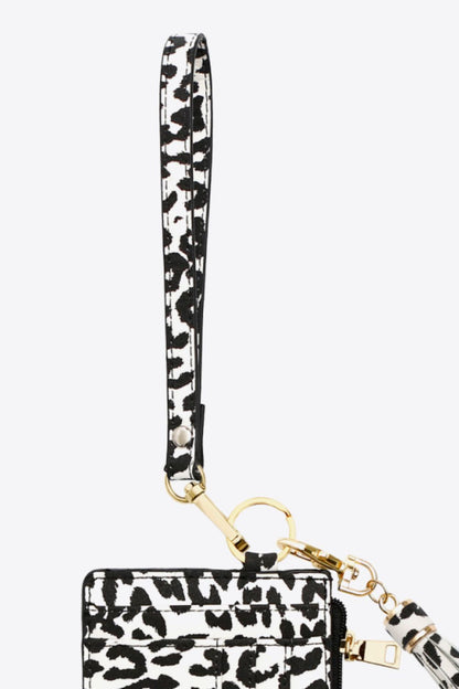 Leopard Tassel Keychain with Wallet-Teresa&#39;s Fashionista LLC