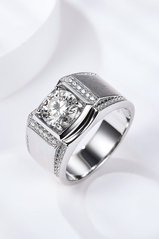 So Charmed 1 Carat Moissanite Ring-Teresa&#39;s Fashionista LLC