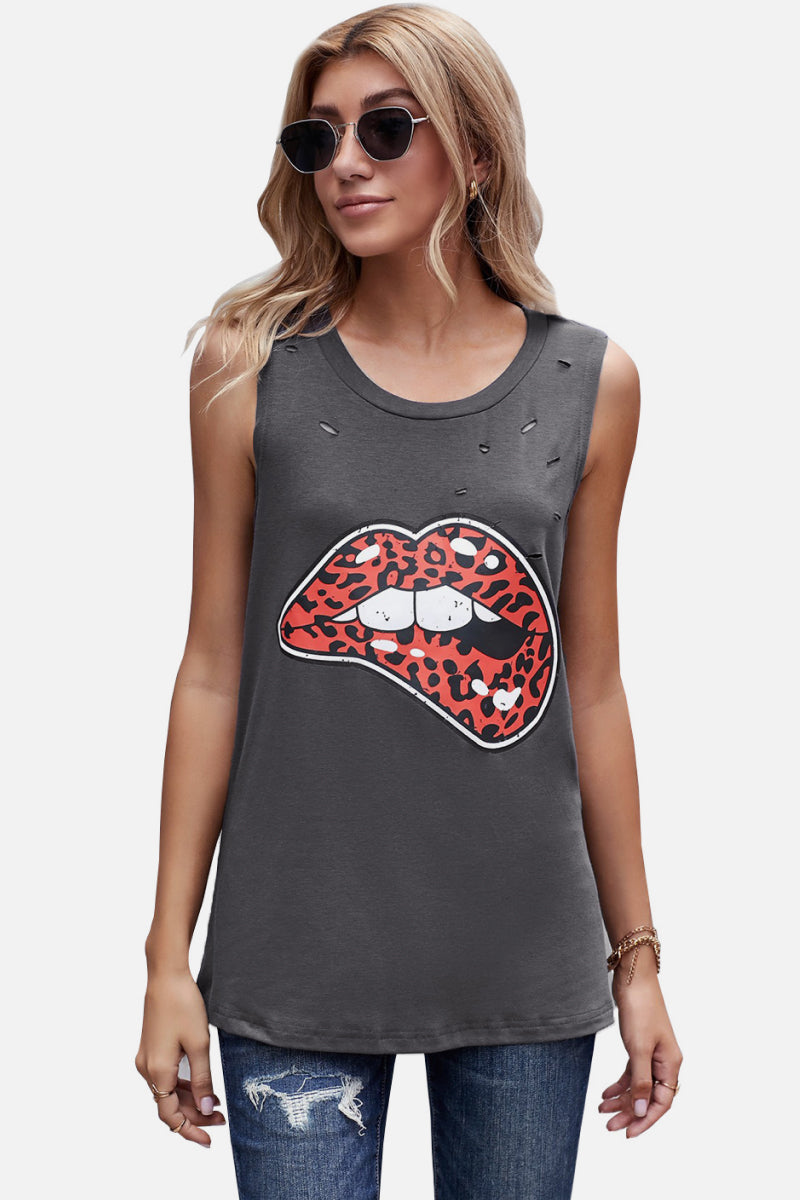 Lips Don't Lie Tank-Teresa&#39;s Fashionista LLC