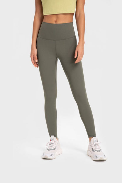 Highly Stretchy Wide Waistband Yoga Leggings-Teresa&#39;s Fashionista LLC