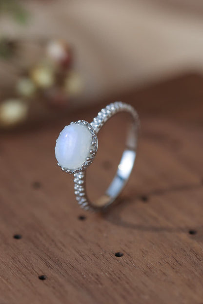 Moonstone 925 Sterling Silver Ring-Teresa&#39;s Fashionista LLC