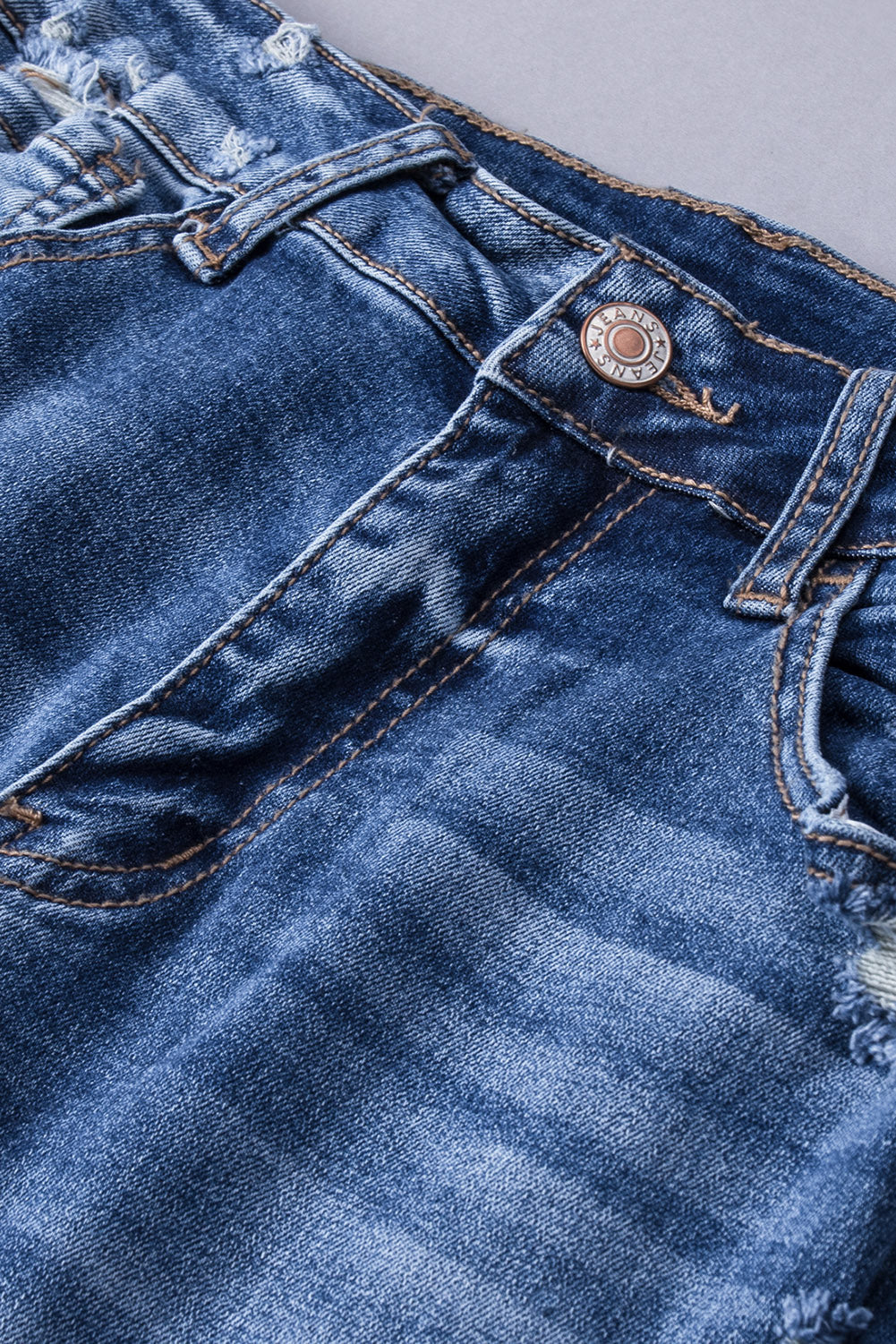 Distressed Flared Jeans with Pockets-Teresa&#39;s Fashionista LLC