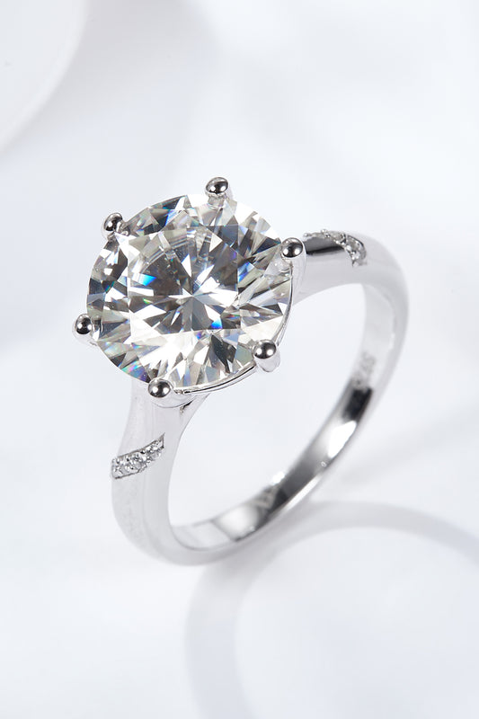 5 Carat Moissanite Solitaire Ring-Teresa&#39;s Fashionista LLC