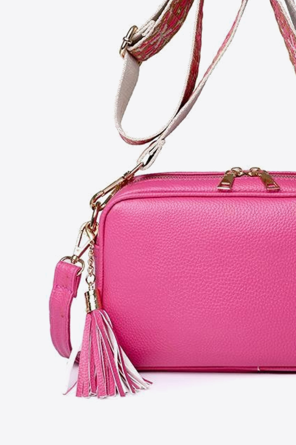 PU Leather Tassel Crossbody Bag-Teresa&#39;s Fashionista LLC