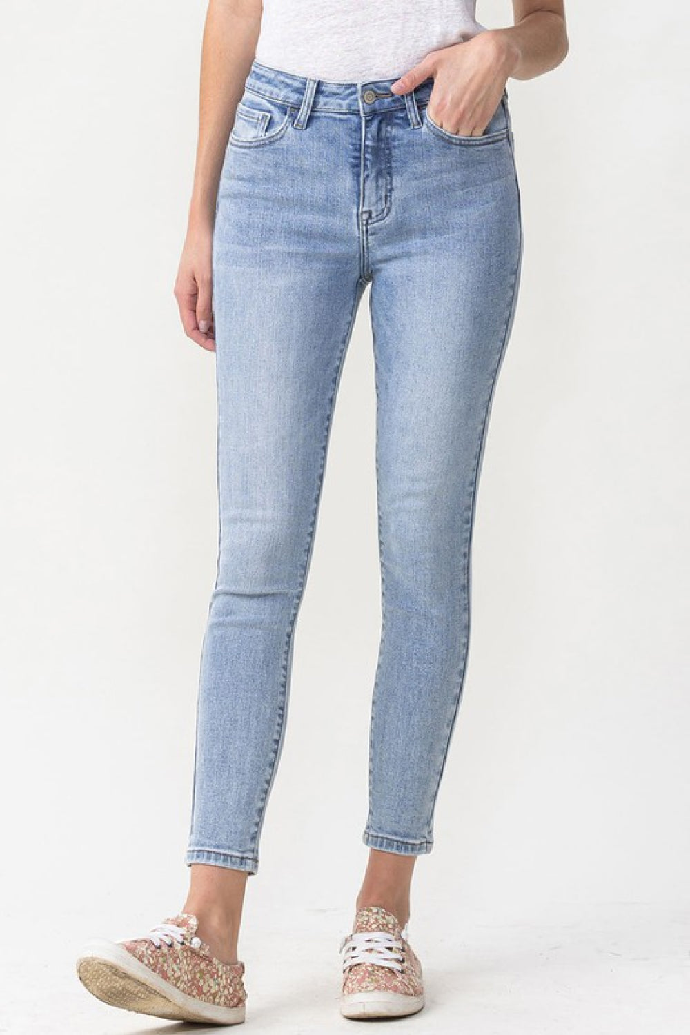 Lovervet Full Size Talia High Rise Crop Skinny Jeans-Teresa&#39;s Fashionista LLC