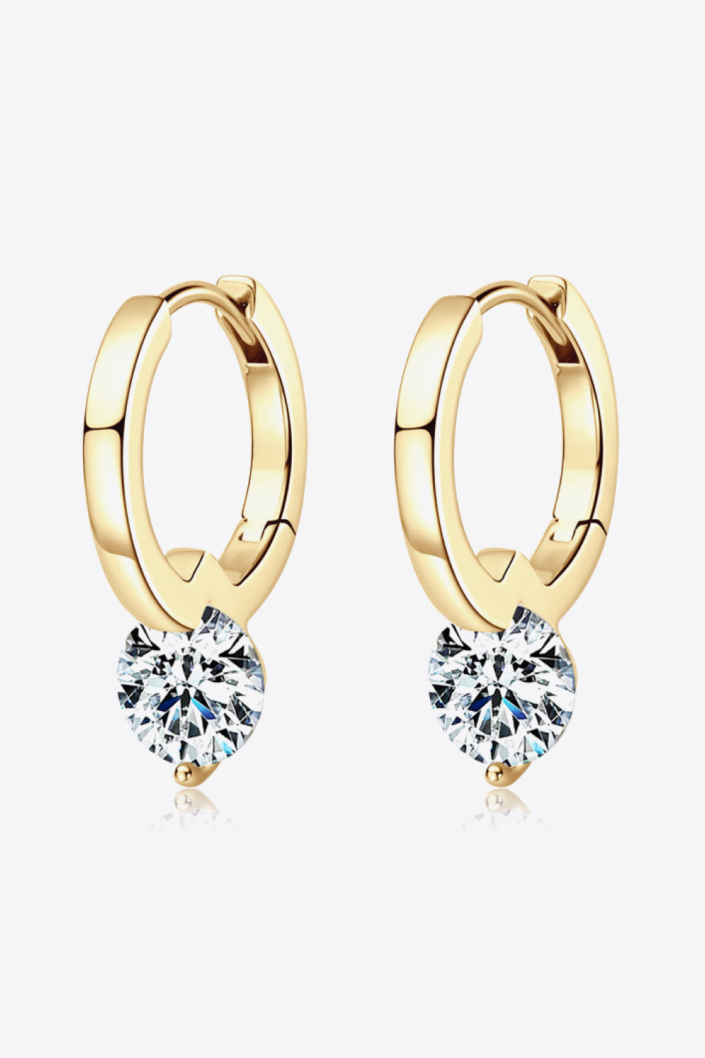 2 Carat Moissanite 925 Sterling Silver Drop Earrings-Teresa&#39;s Fashionista LLC