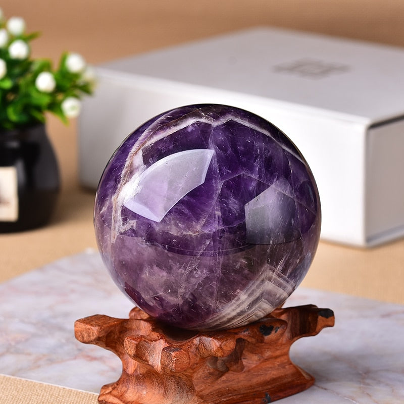 Natural Amethyst Ball-Teresa&#39;s Fashionista LLC