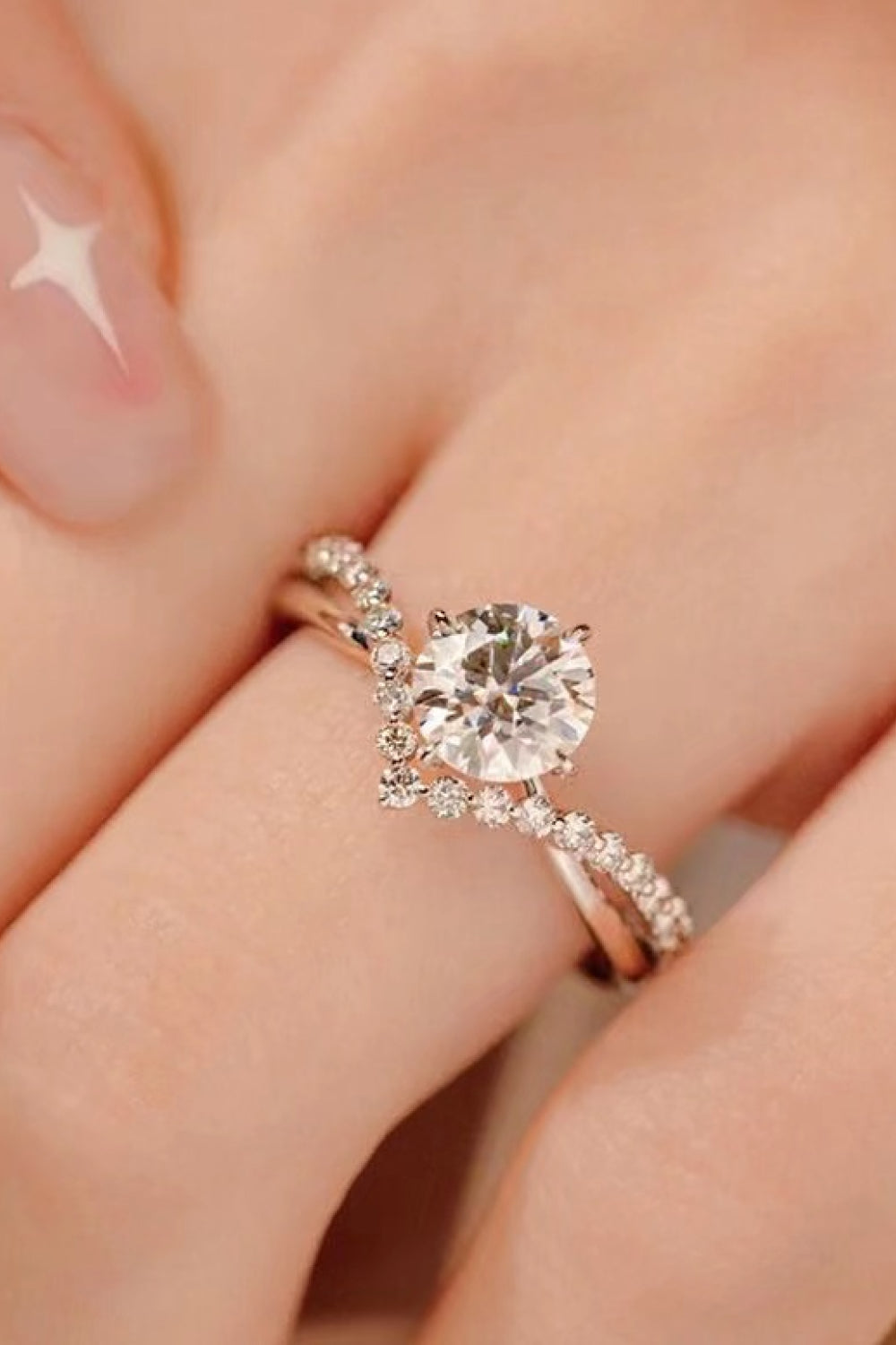 Bold Beauty 1 Carat Moissanite Heart-Shaped Ring-Teresa&#39;s Fashionista LLC