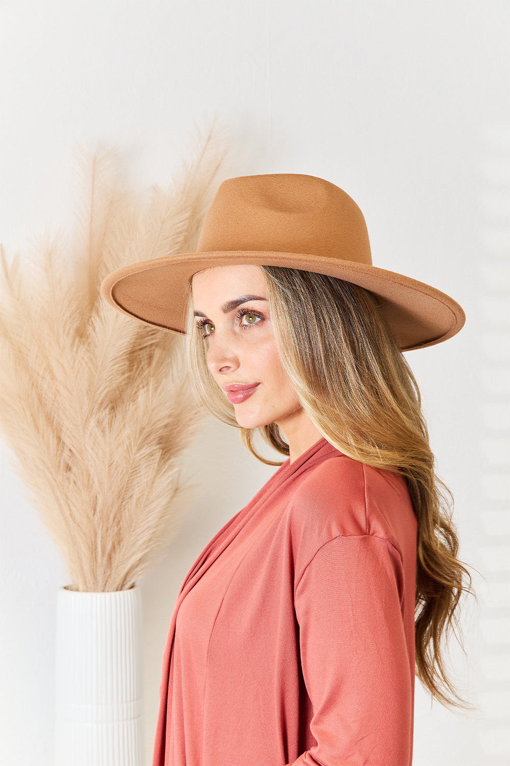 Fame Flat Brim Fedora Fashion Hat-Teresa&#39;s Fashionista LLC