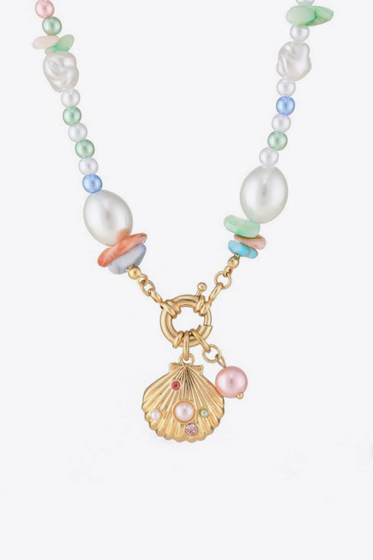 Colorful Synthetic Pearl Necklace-Teresa&#39;s Fashionista LLC