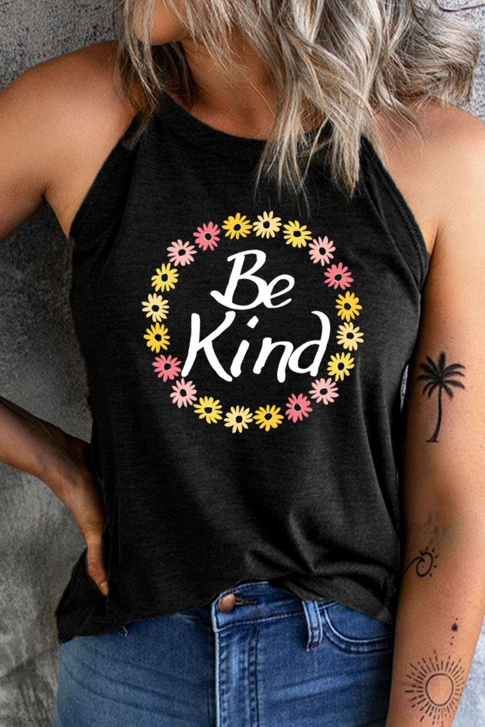 BE KIND Graphic Tank-Teresa&#39;s Fashionista LLC