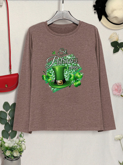 ST. PATRICK'S DAY Round Neck T-Shirt-Teresa&#39;s Fashionista LLC